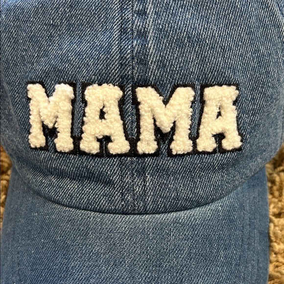 NWT David and Young Denim Blue 'MAMA' Hat from Nordstrom Rack - Picture 2 of 6